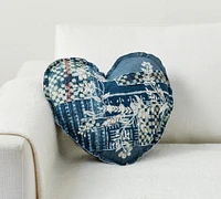 Patchwork Heart Shaped Pillow