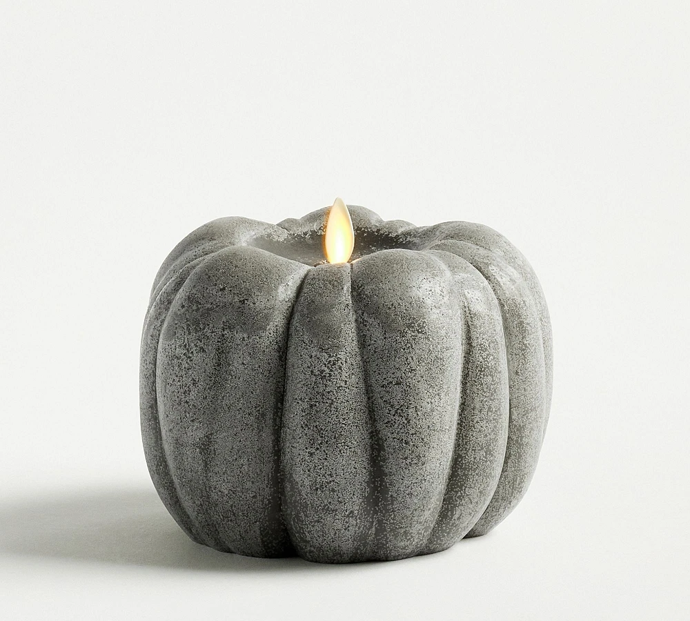 Premium Flickering Flameless Wax Pumpkin Candle