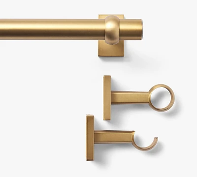 Standard Brass Curtain Hardware Collection