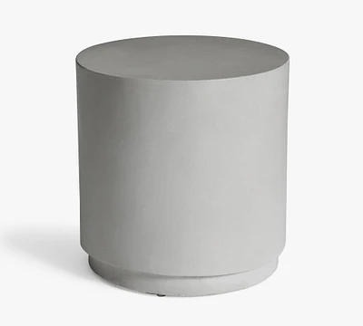 Pomona Concrete Round Outdoor Side Table (18")