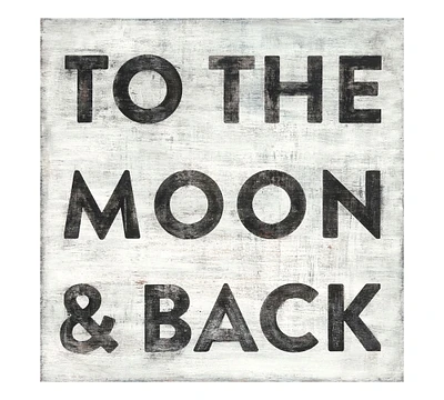 To The Moon And Back Wall Art