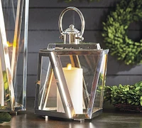 Angular Stainless Steel Outdoor Lantern