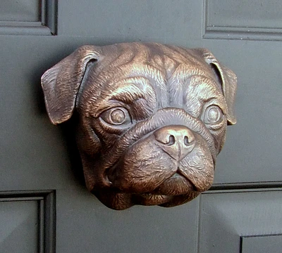 Bronze Pug Door Knocker