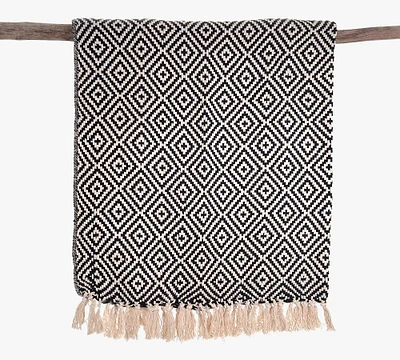 Banhi Handwoven Tassel Fringe Throw Blanket