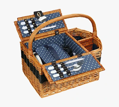 Nantucket Picnic Basket - Set for 2