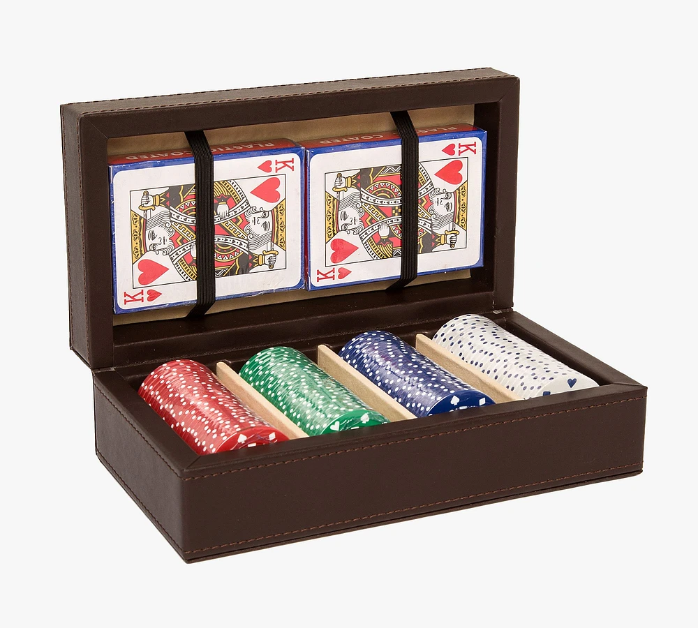 Chocolate Brown Poker Set