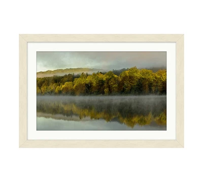 Foggy Lake Morning by Alisha Clarke for ArtLifting