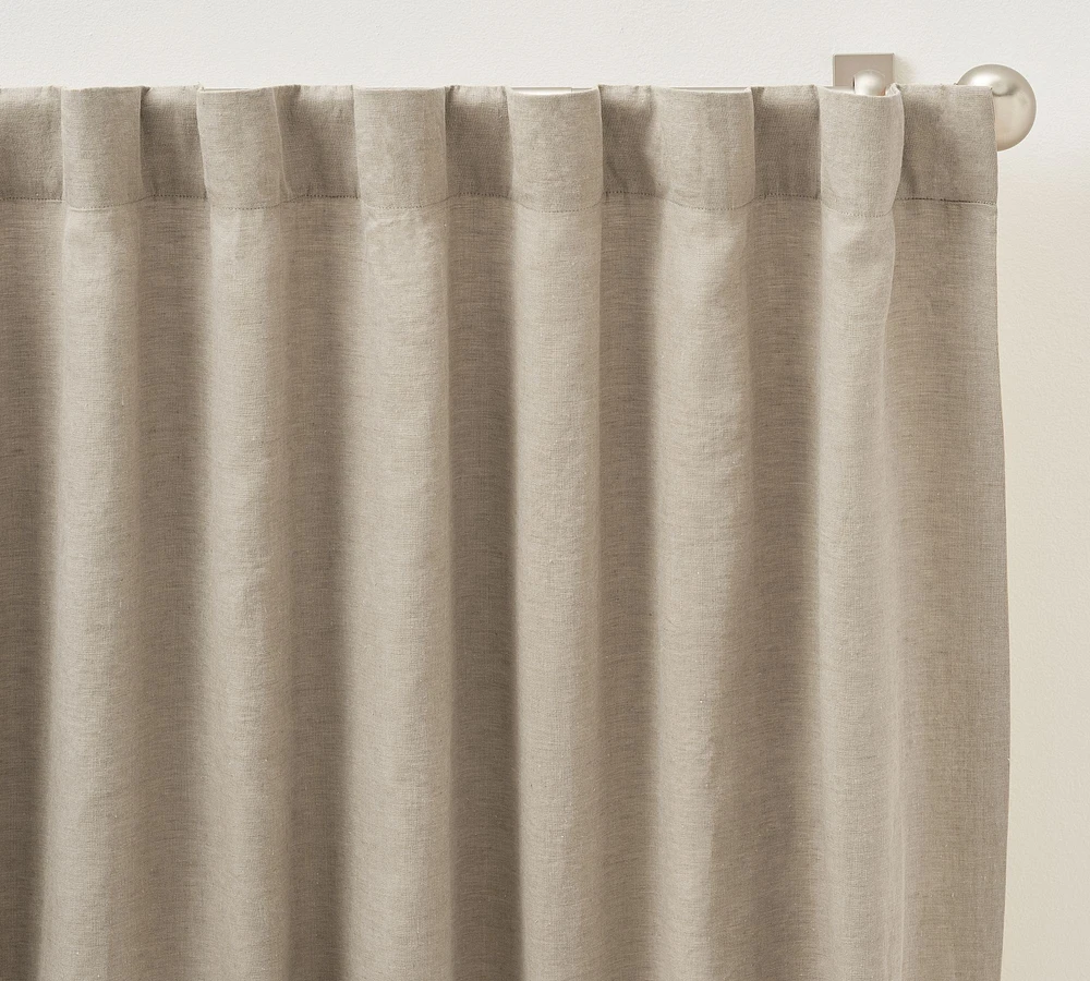 Open Box: Custom Belgian Flax Linen Blackout Curtain