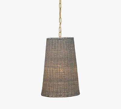 Annet Rattan Pendant (12")