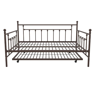 Crazen Metal Trundle Daybed