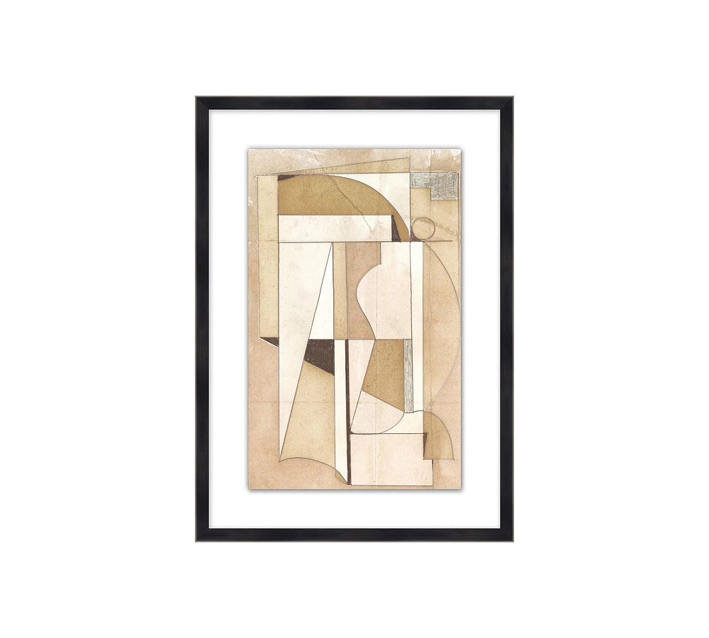 Sculpted Neutrals Framed Print
