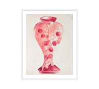 Pink Vase Framed Print