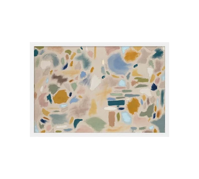 Pastel Color Abstract Framed Print