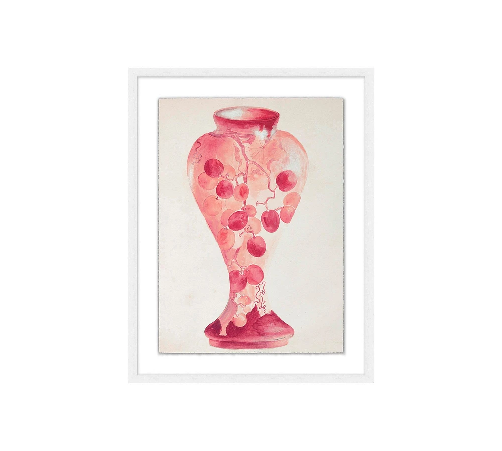 Pink Vase Framed Print