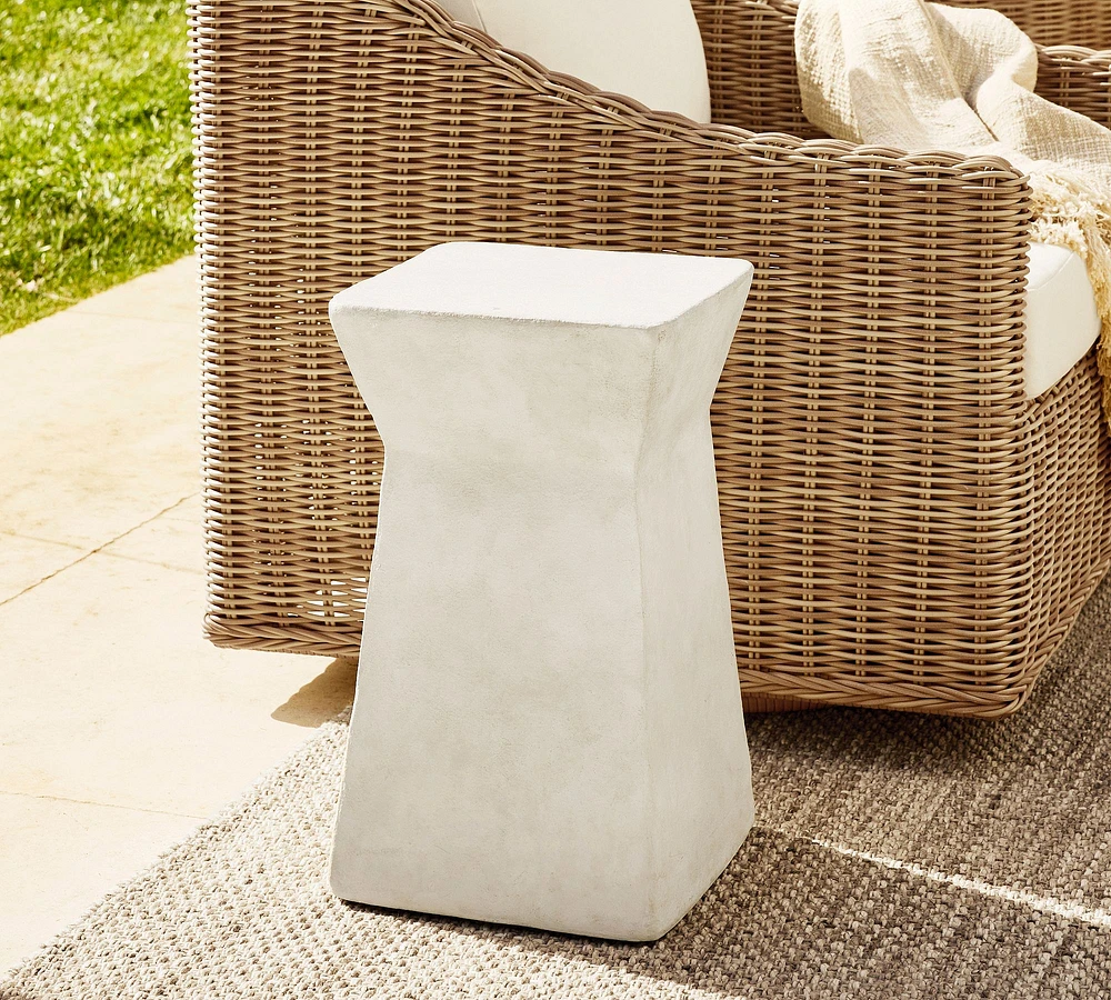 Sanibel Terracotta Square Outdoor Accent Table (12")