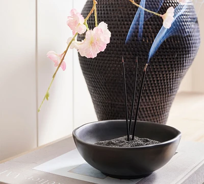 Black Ceramic Potpourri Bowl