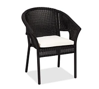 Palmetto Wicker Stackable Outdoor Dining Armchair