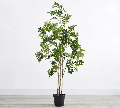 Faux Green Leaf Tree