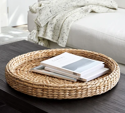 Handwoven Seagrass Round Tray