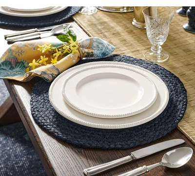 Heirloom Rope Rim Stoneware Salad Plates