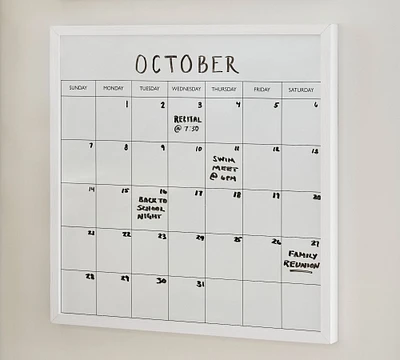 Rowen Magnetic Whiteboard Calendar