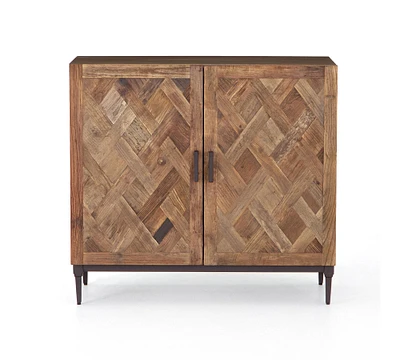 Parquet Wood Cabinet Buffet (39")