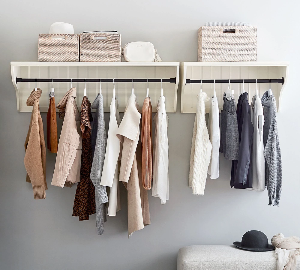 Aubrey Shelf with Closet Rail