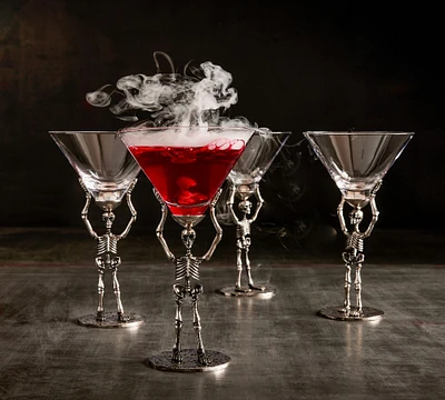 Skeleton Martini Glass