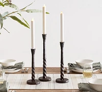 Easton Forged-Iron Taper Candleholder