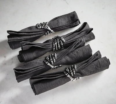 Skeleton Napkin Rings - Set of 4