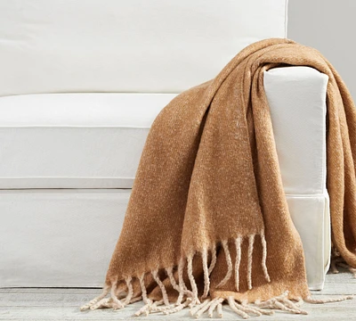 Hayes Faux Mohair Throw Blanket