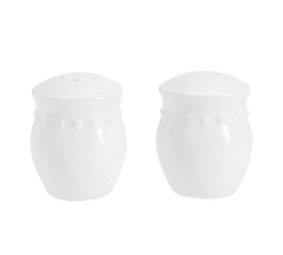 Emma Beaded Stoneware Salt & Pepper Shakers