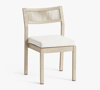 Open Box: Indio Coastal Stackable Outdoor Dining Side Chair