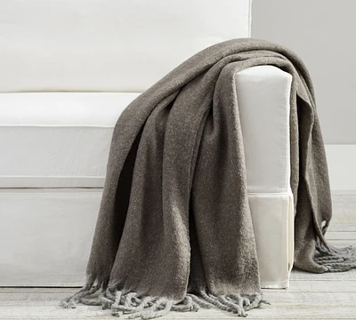 Hayes Faux Mohair Throw Blanket