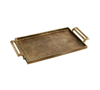 Open Box: Antiqued Metal Decorative Trays