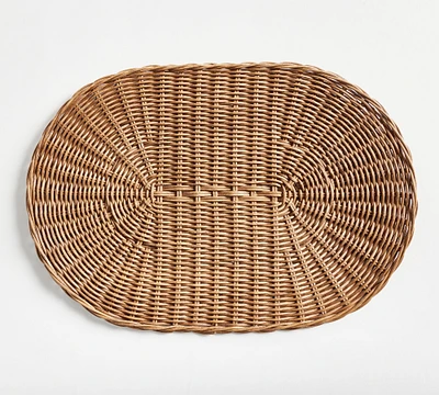 Handwoven Wicker Oval Placemat