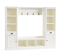 Aubrey 4-Piece Entryway Set With Bookcases