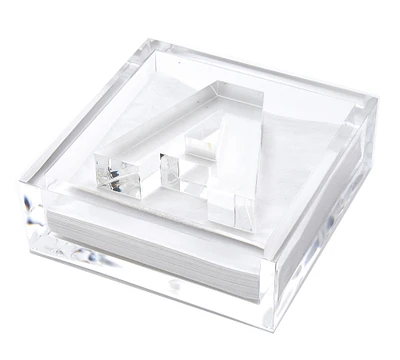 Clear Acrylic Alphabet Cocktail Napkin Holder