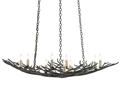 Hoell Iron Chandelier (35")