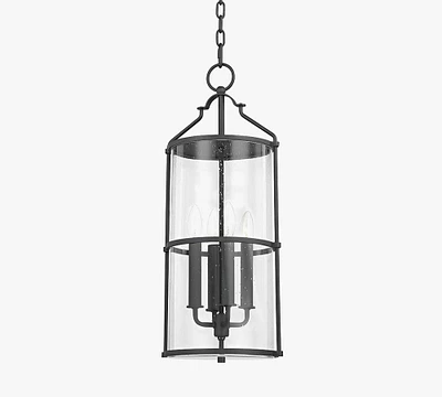 Brennon Outdoor Seeded Glass Pendant (10")