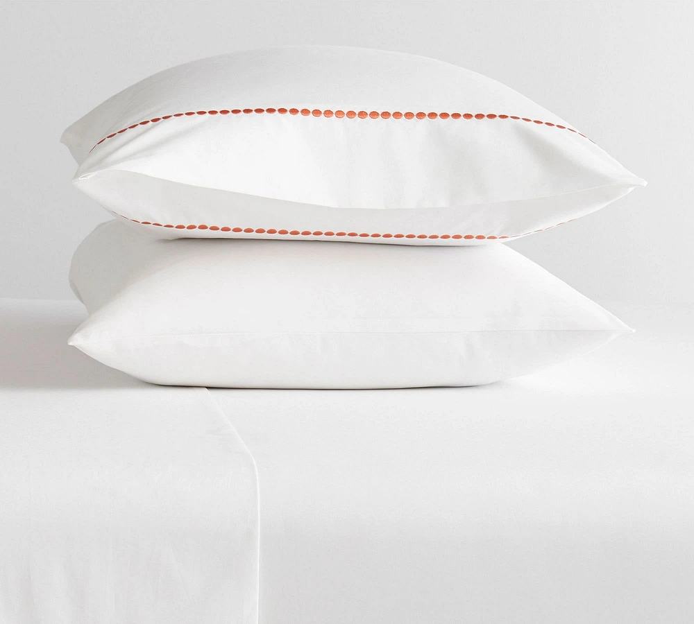 Pearl Organic Percale Pillowcases - Set of 2