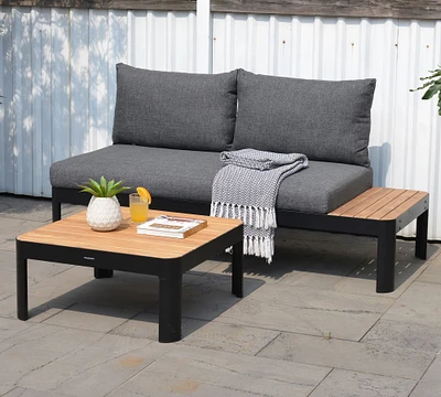 Chattanooga Teak 2-Piece Outdoor Sofa Set (68")