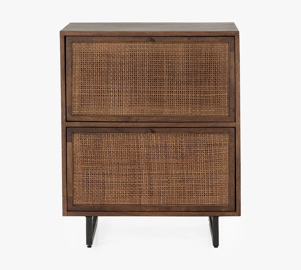 Dolores Cane 2-Drawer File Cabinet