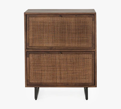 Dolores Cane 2-Drawer File Cabinet