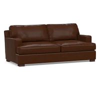 Townsend Square Arm Leather Sofa Collection (78"–101")