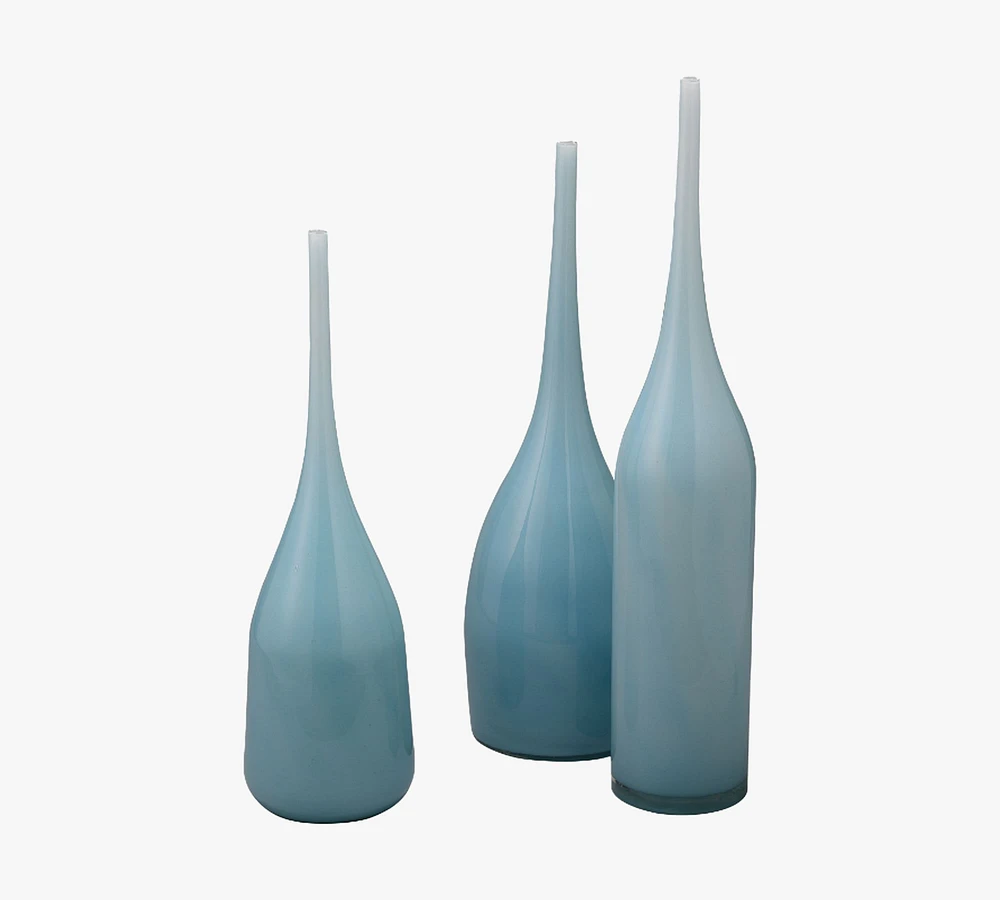 Lana Hand Blown Glass Vases - Set of 3