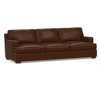 Townsend Square Arm Leather Sofa Collection (78"–101")