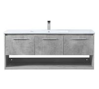 Evanna 48" Single Sink Floating Vanity with Doors