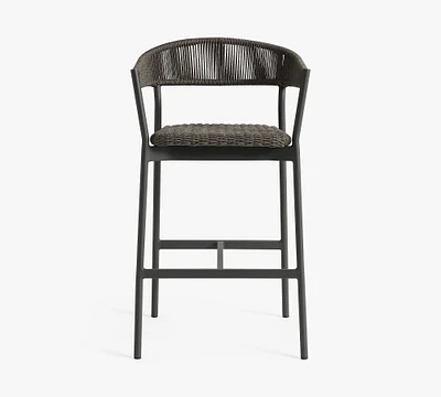 Elmore Metal & Rope Outdoor Bar Stool