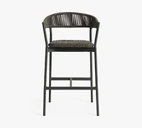 Elmore Metal & Rope Outdoor Bar Stool